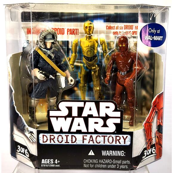 Star Wars Droid Factory HAN SOLO & R-3PO Walmart Exclusive #3 of 6, See Pics! - Picture 1 of 7